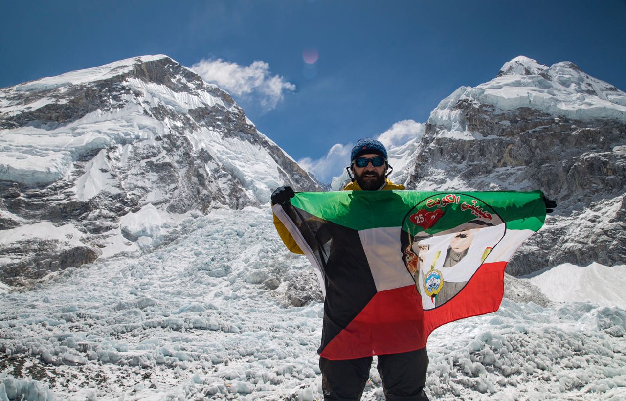 Kuwaiti mountaineer Fuad Qabazard succeeded, for the second time in two years, in climbing Mount Everest