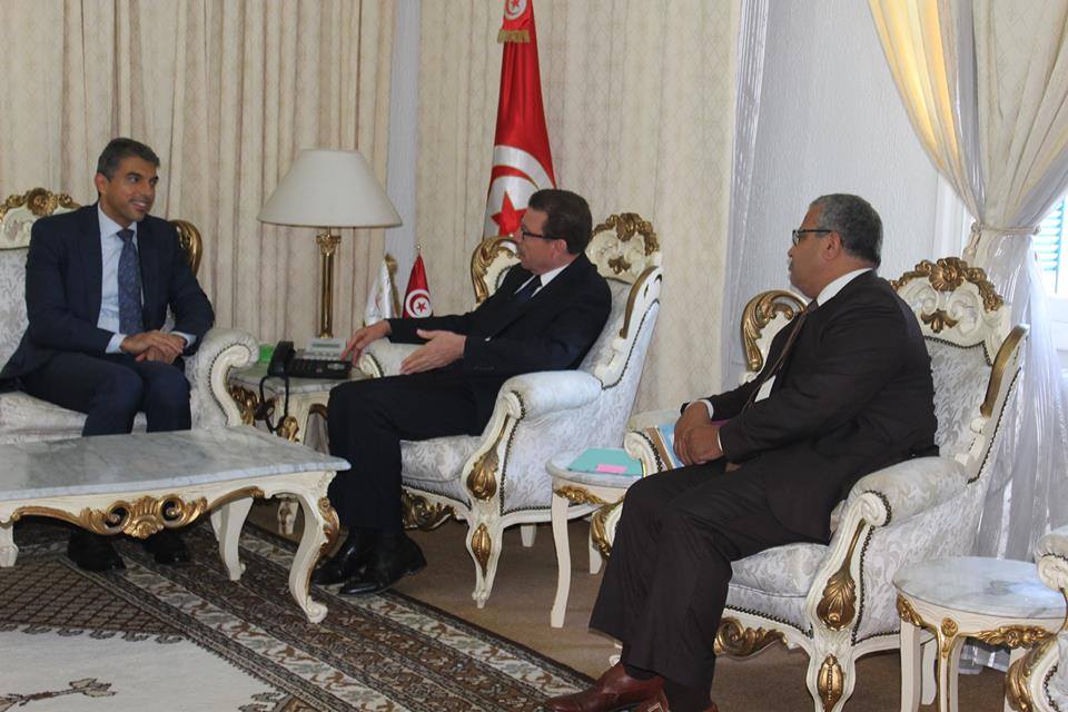 سفير دولة الكويت لدى تونس علي الظفيري يلتقي مع وزير الشؤون الدينية التونسي أحمد عظوم
