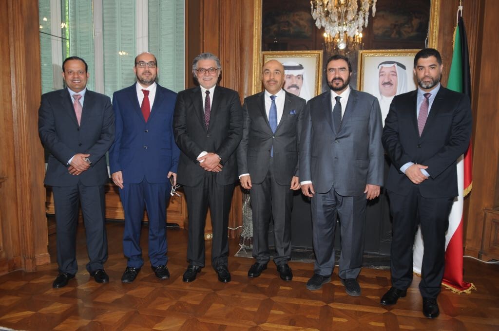 سفير دولة الكويت لدى باريس سامي السليمان والوفد البرلماني الزائر