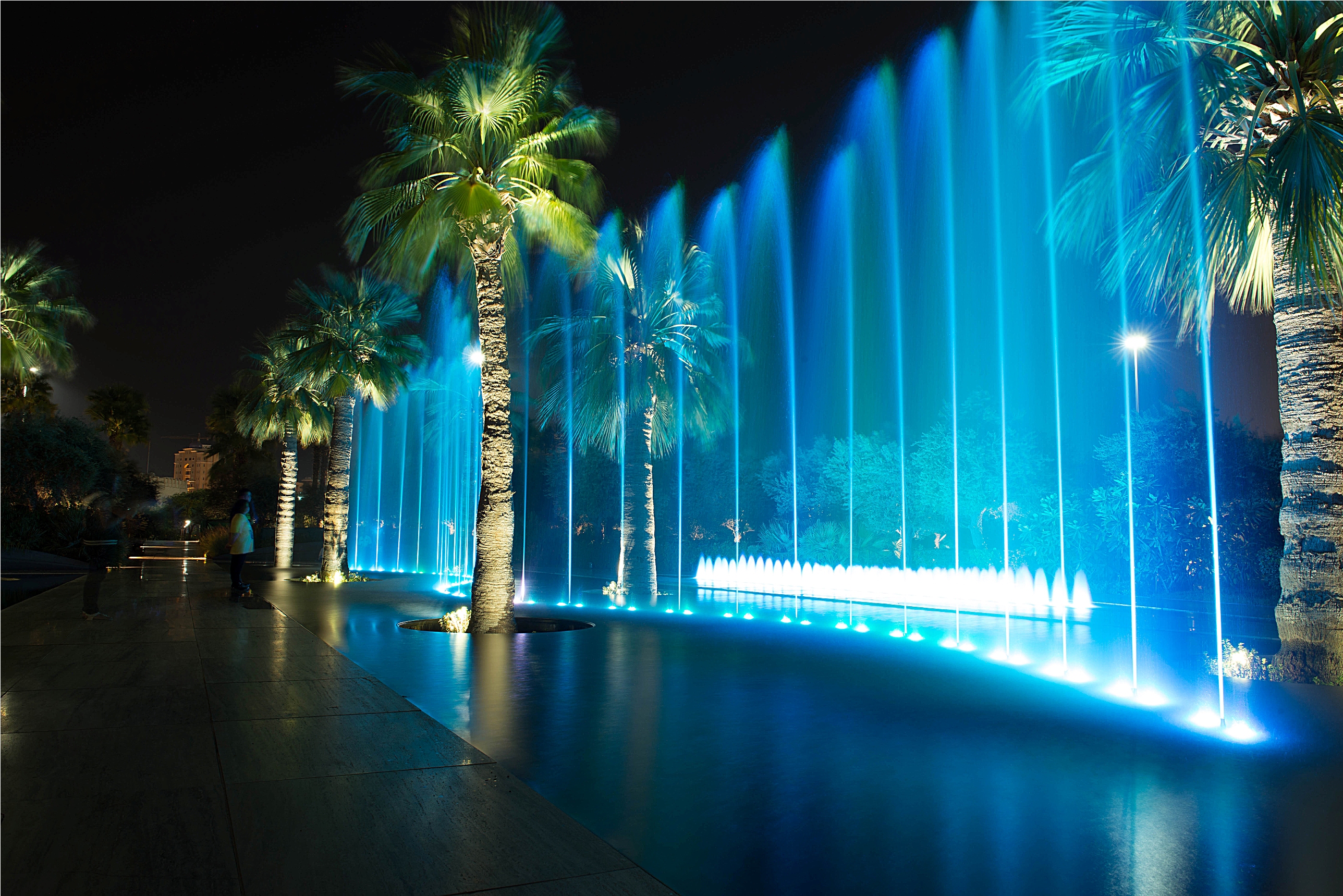 Al-Shaheed Park at night