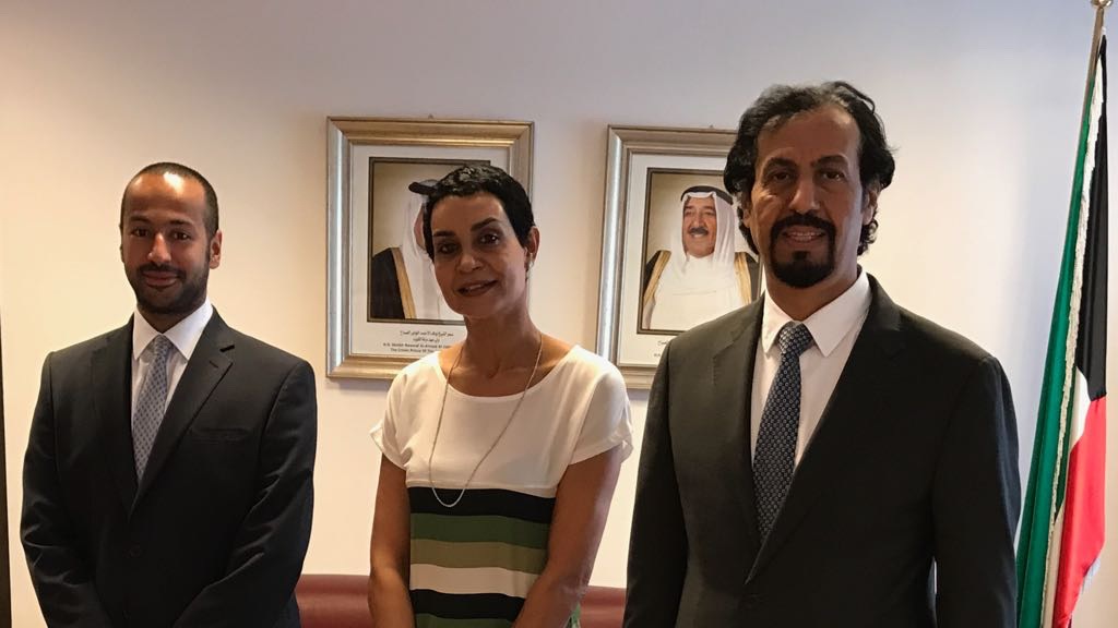 Kuwaiti Ambassador to Italy Sheikh Ali Al-Khaled and senior official in the Italian Civil Protection Department (DPC) Nadia Khdaidi exchanged views on improving the work of Kuwaiti humanitarian organizations and benefiting from the experience of the 