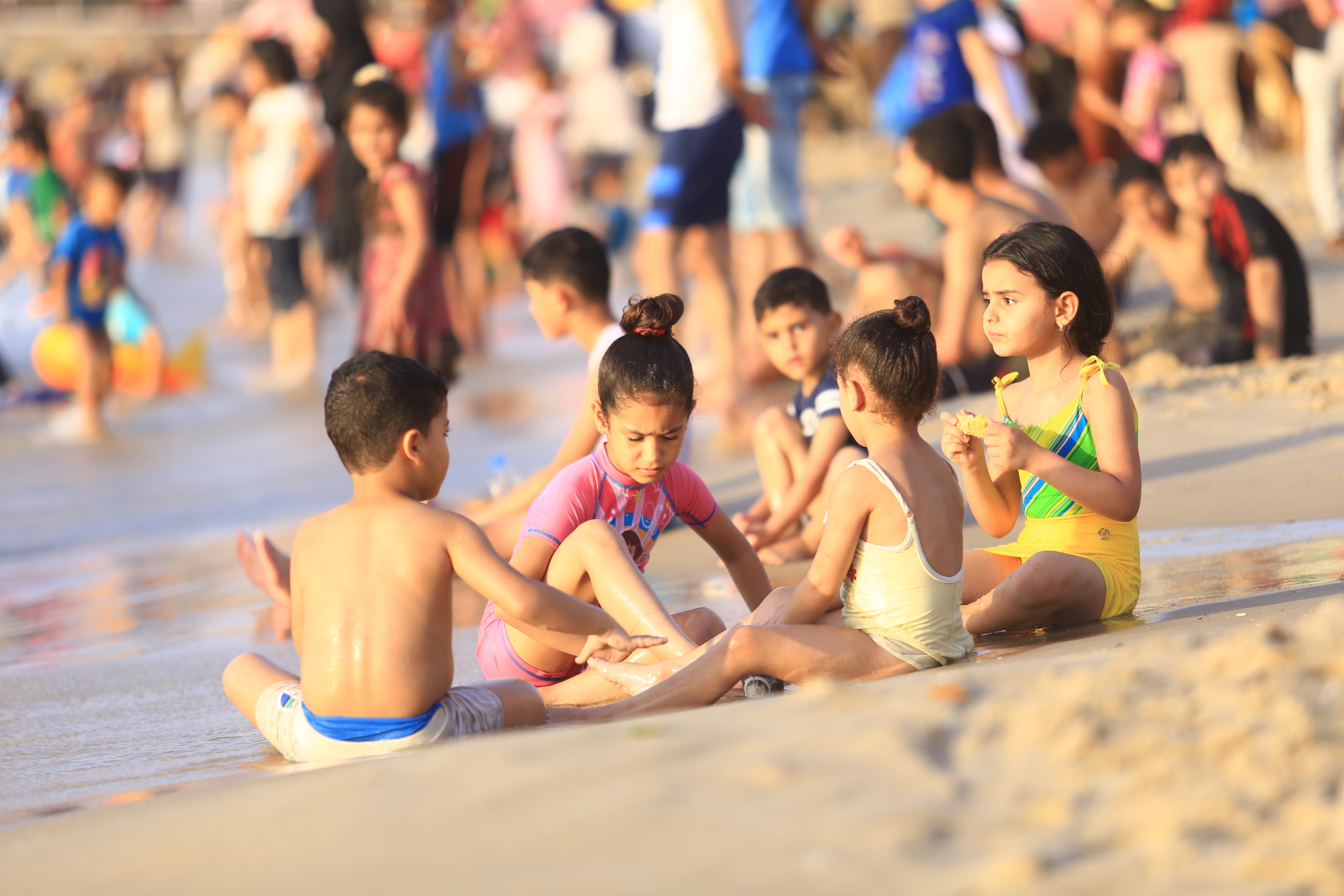 Gaza beaches slightly eases people's suffering under Israeli blockade