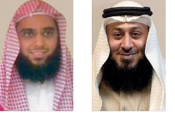 Kuwaiti philanthropists and religious figures the State's Grand Mosque Imam Dr. Waleed Al-Ali and Fahad Al-Hussaini