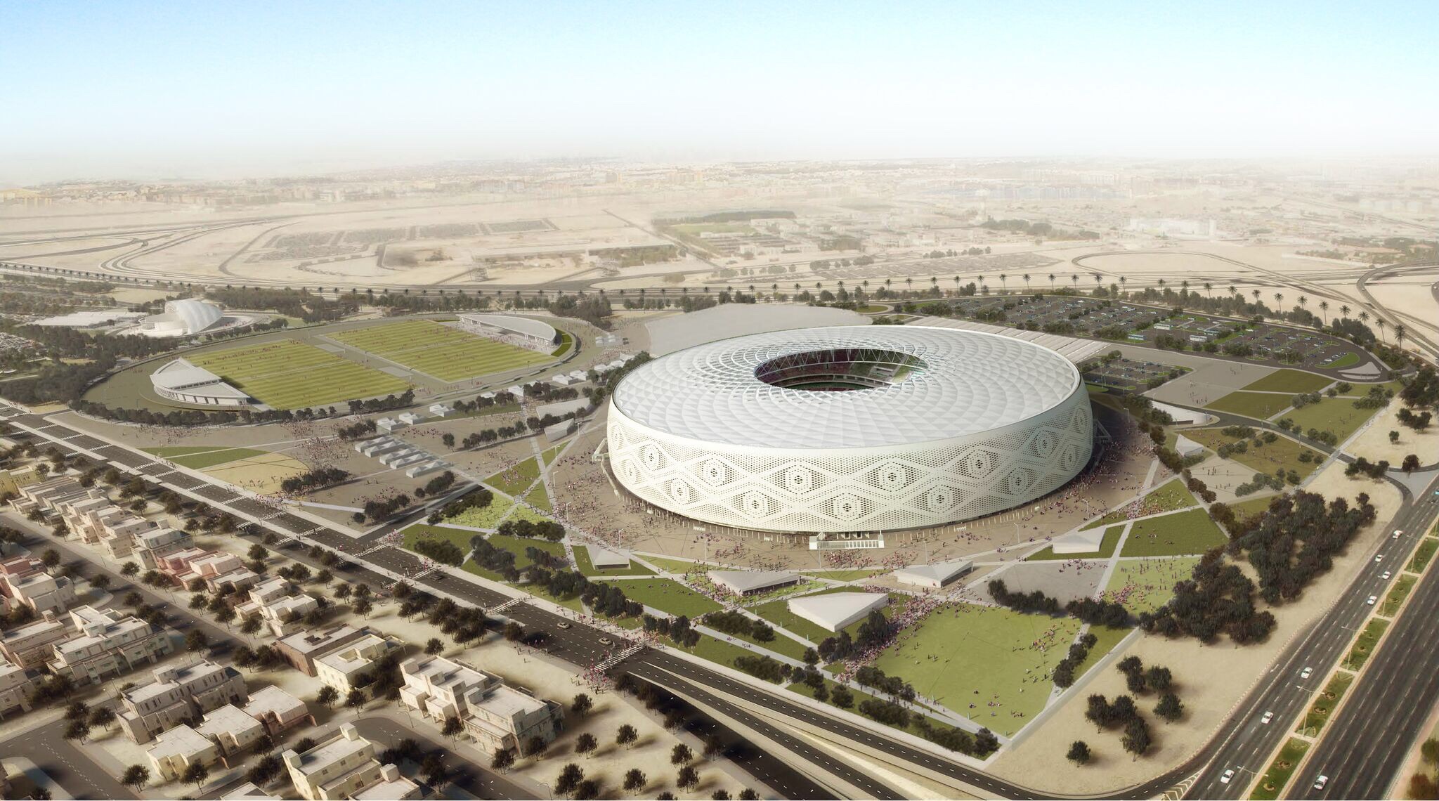 تصميم استاد الثمامة سادس الاستادات المرشحة لاستضافة بطولة كأس العالم لكرة القدم قطر 2022