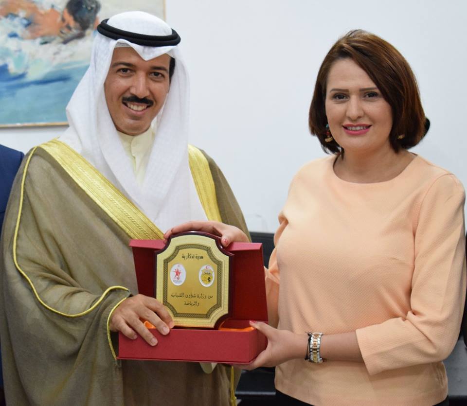 A ceremony honors Chairman of both Kuwaiti and Arab tennis federations Sheikh Ahmad Al-Jaber Al-Sabah