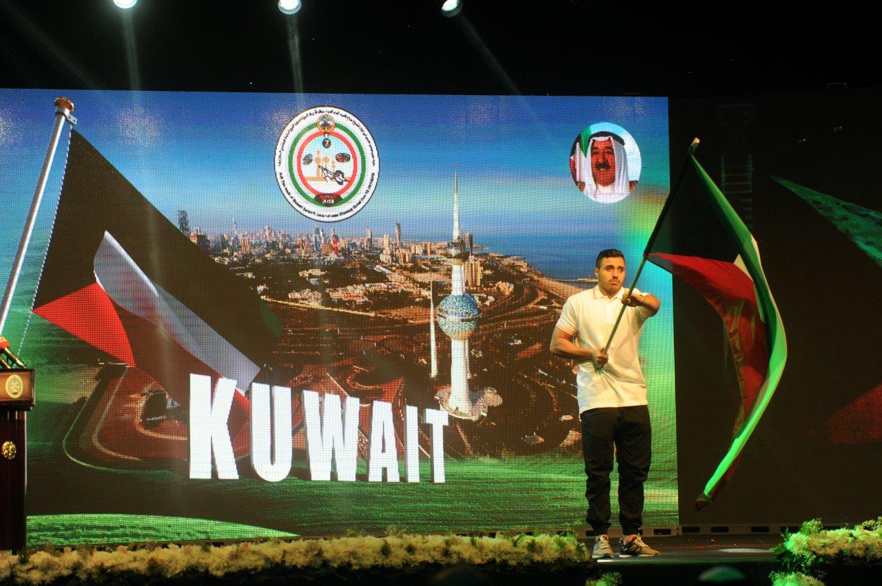 ممثل دولة الكويت خلال حفل الافتتاح
