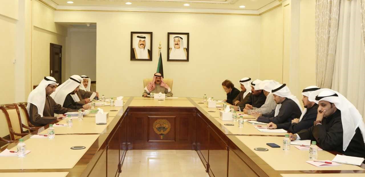 Kuwaiti Deputy Foreign Minister Khaled Al-Jarallah heads the meeting