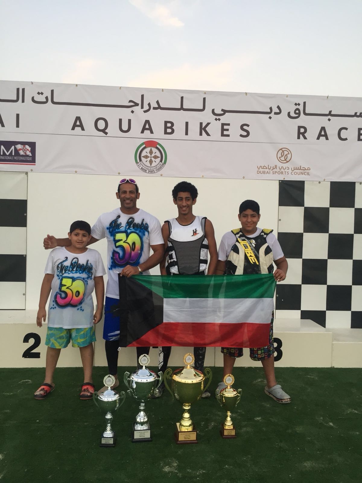 Kuwait jet skiers win four trophies in Heat II of the UAE championship