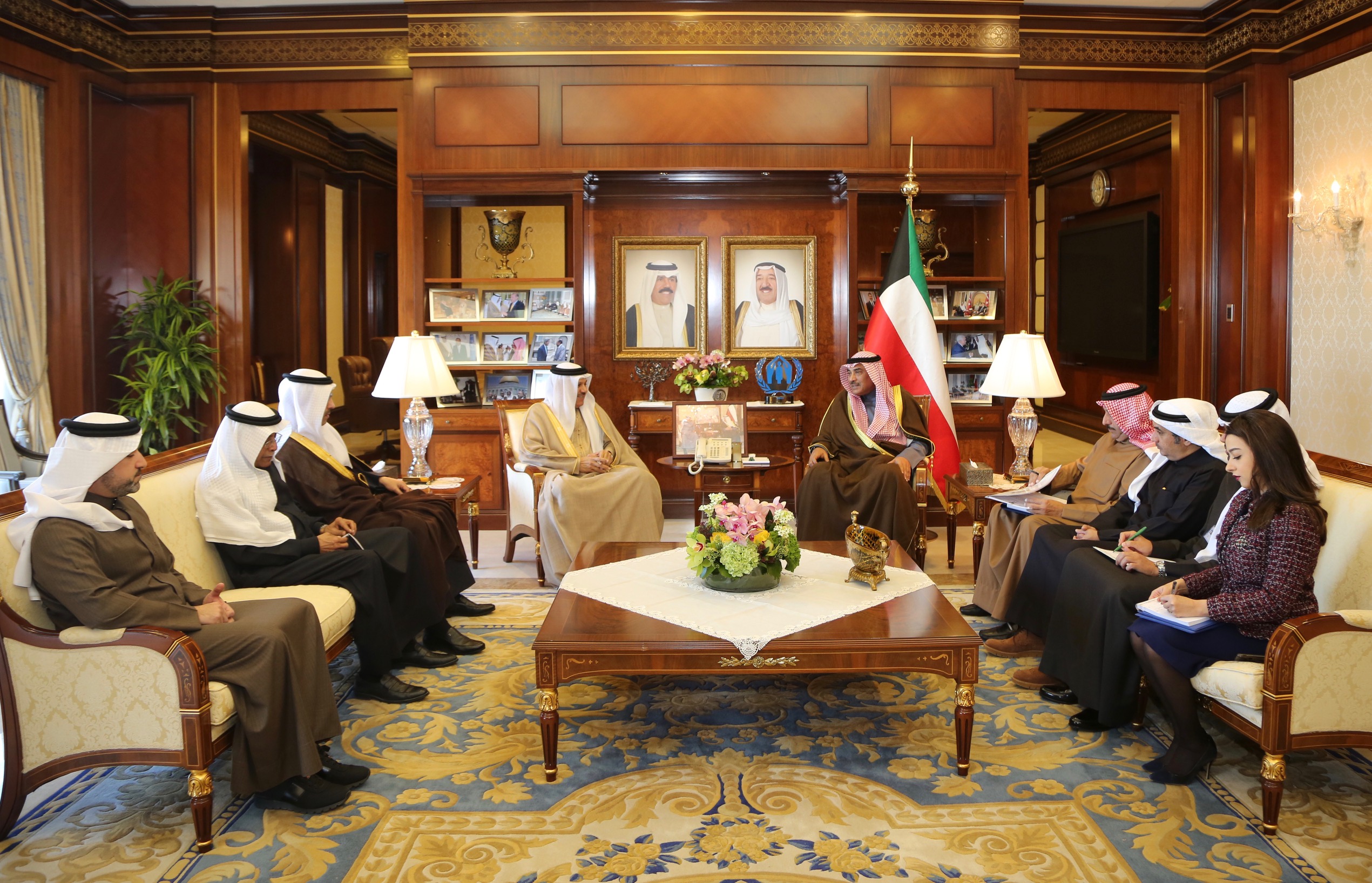 Deputy Prime Minister and Foreign Minister Sheikh Sabah Khaled Al-Hamad Al-Sabah Wednesday meets with GCC Secretary-General Abdul-Latif Al-Zayani