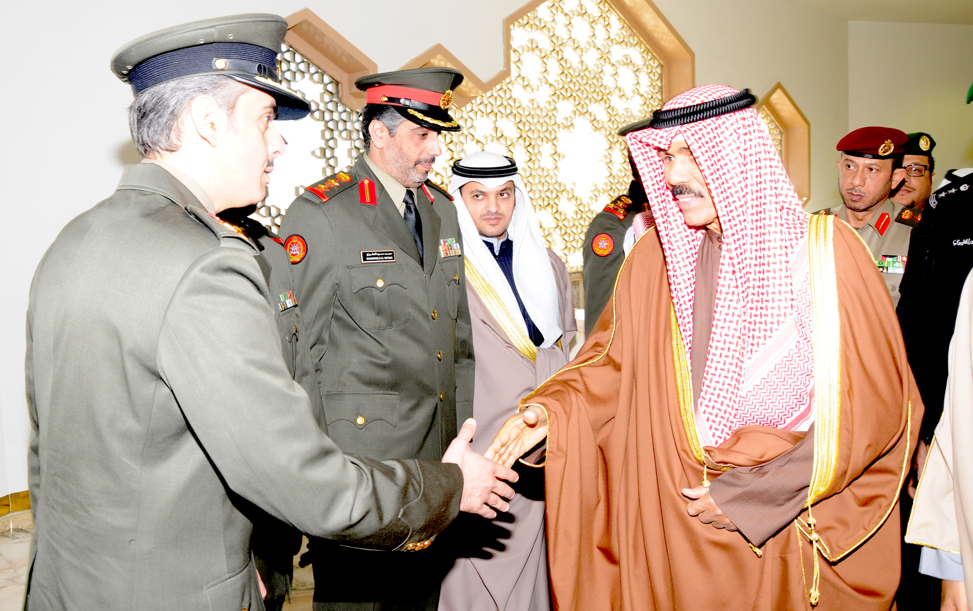 Representative of His Highness the Amir Sheikh Sabah Al-Ahmad Al-Jaber Al-Sabah, His Highness the Crown Prince Sheikh Nawaf Al-Ahmad Al-Jaber Al-Sabah arrives in Riyadh