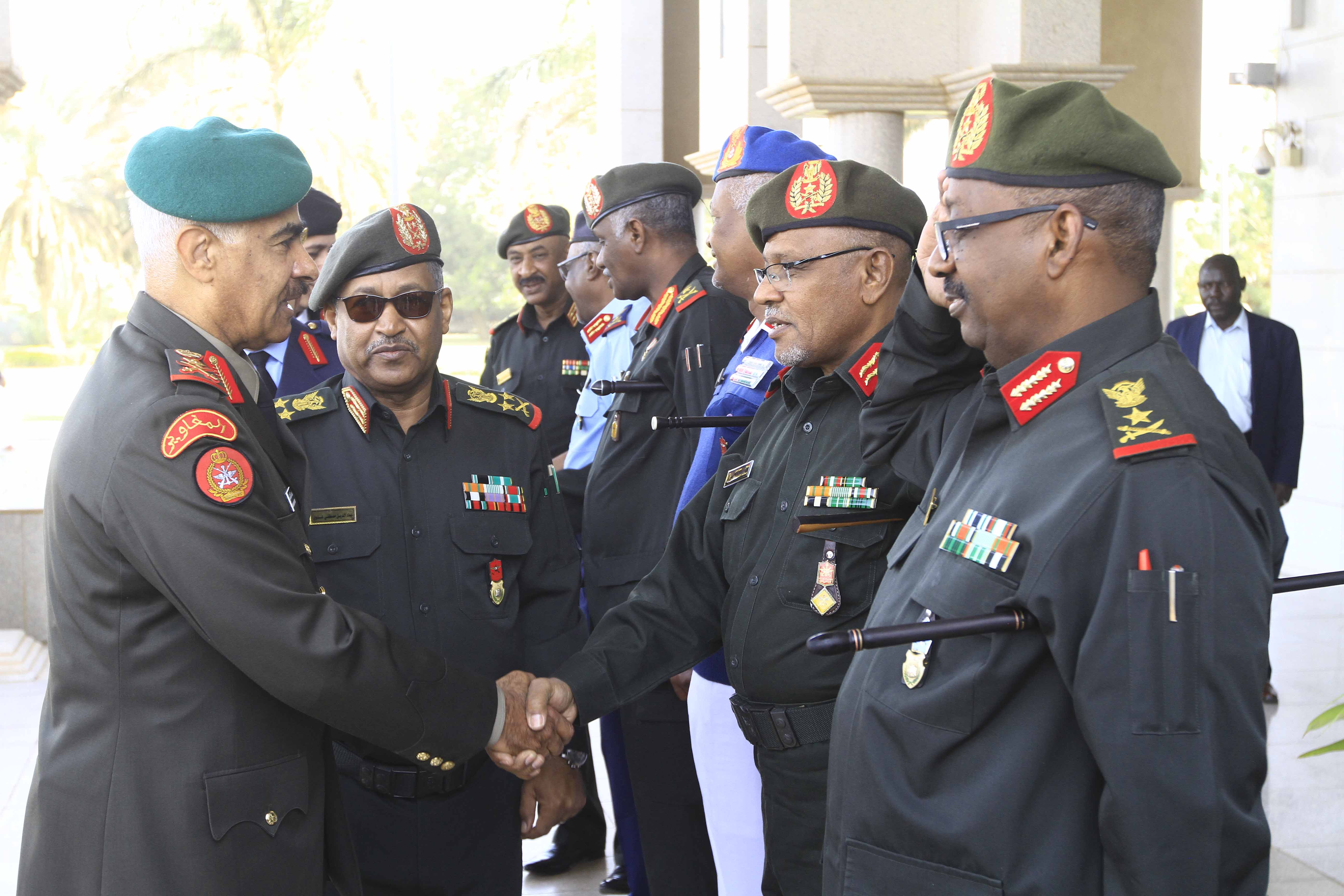 Kuwait Army Chief Lieutenant-General Mohammad Al-Khudher during his visit to Khartoum