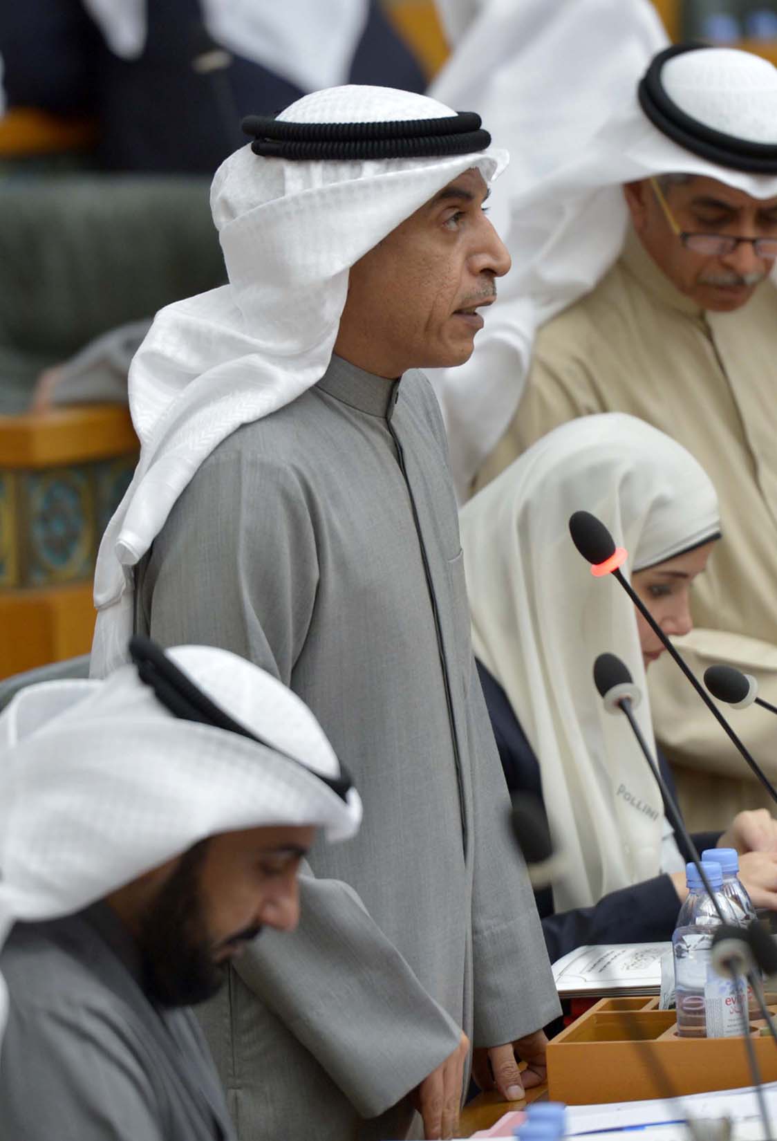 Minister of Education and Minister of Higher Education Dr. Hamed Al-Azmi during the National Assembly session