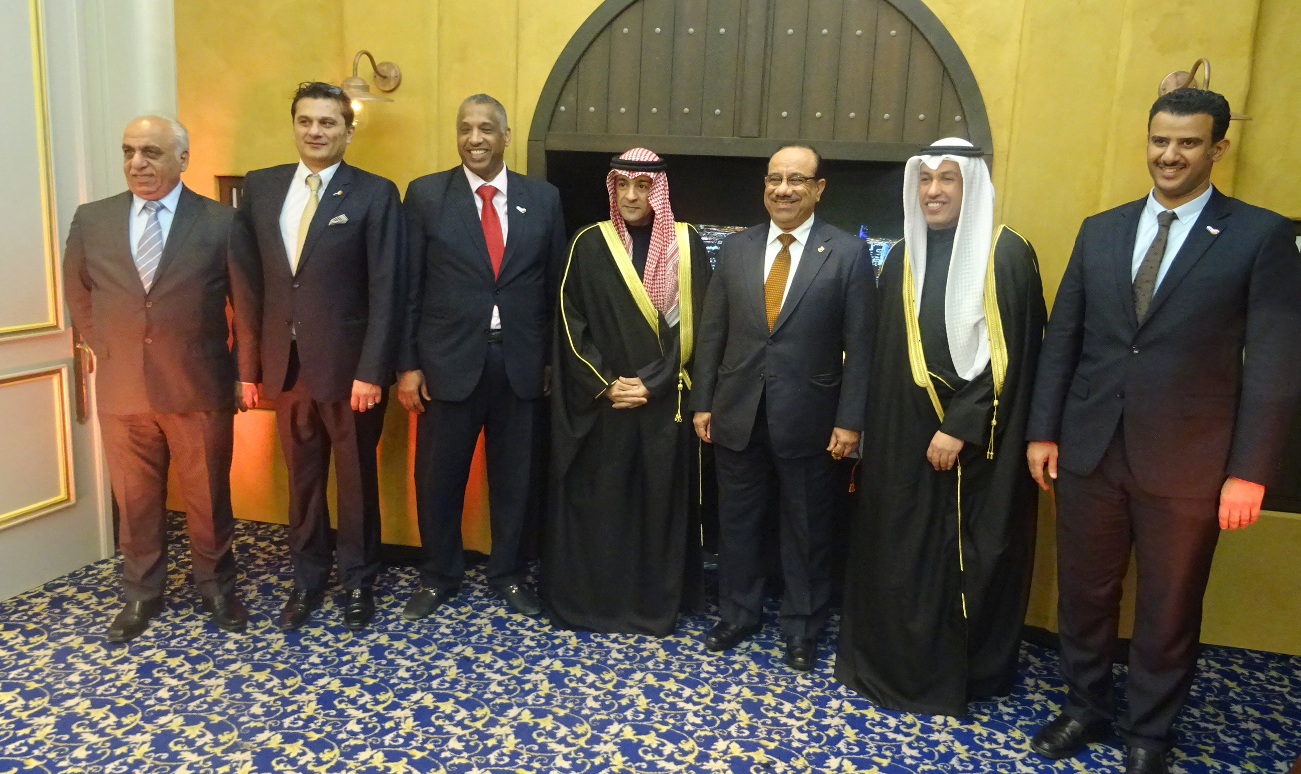 KPI delegation at the Kuwait national day reception with ambassador Jasem al Budaiwi