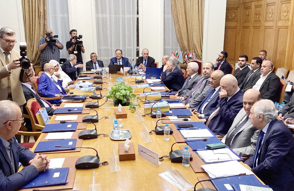 Arab peace group convenes at the Arab League HQ in Cairo 