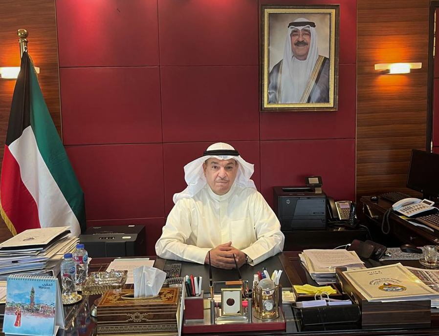 Kuwait's Ambassador in Cairo Ghanim Al-Ghanim