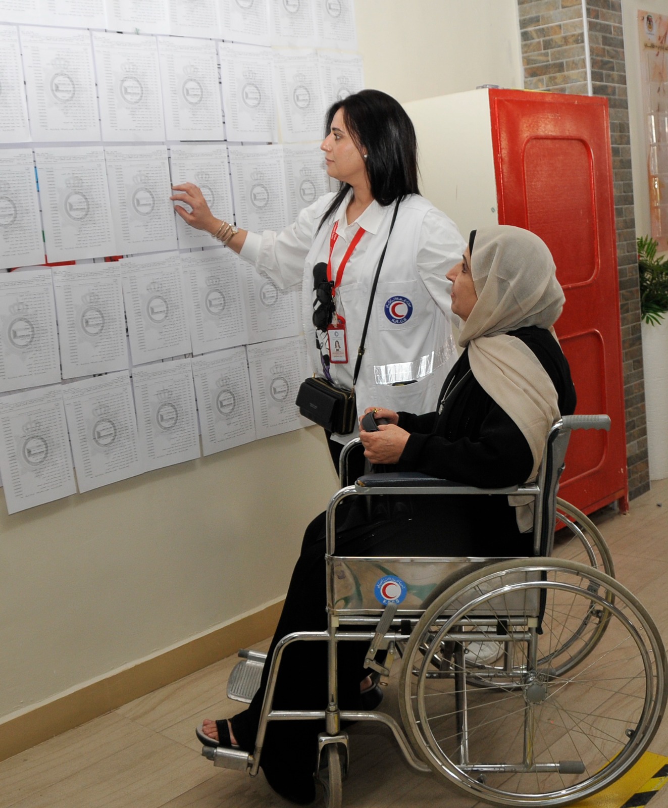 Kuwait Red Crescent Society (KRCS) volunteers
