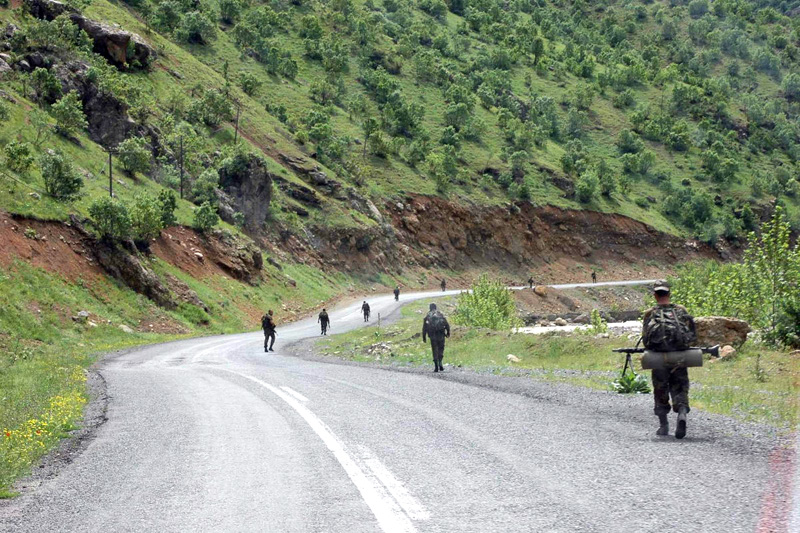 Turkish forces began a wide-scale operations against Kurdish rebels in southern and southeastern areas near the Iraqi borders