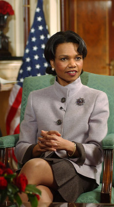 US Secretary of State Condoleeza Rice