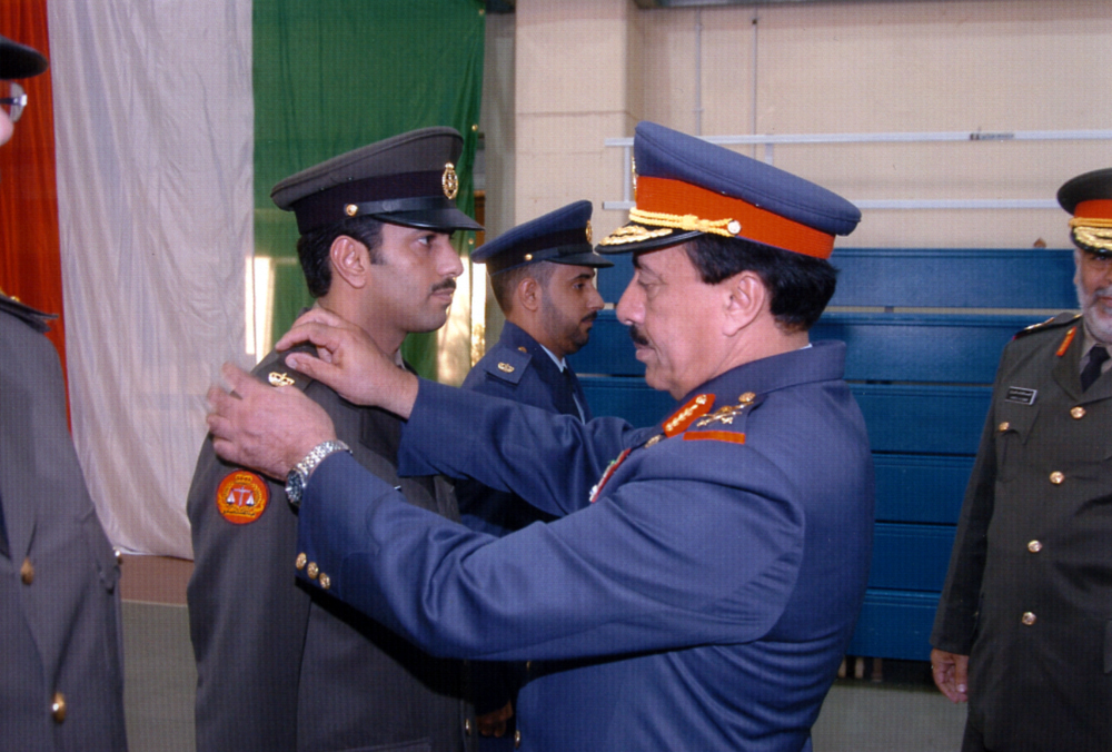 Chief of Staff Air Marshal Fahad Al-Amir  confers new ranks upon Army officers