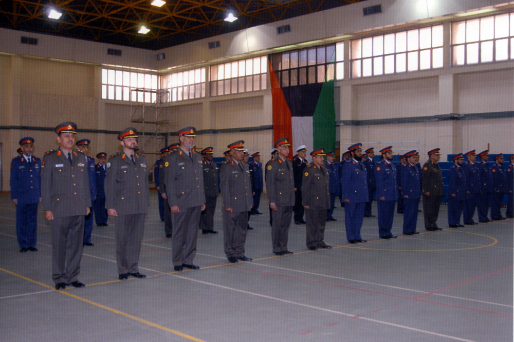 KUNA Kuwait top officer confers new ranks upon Army officers
