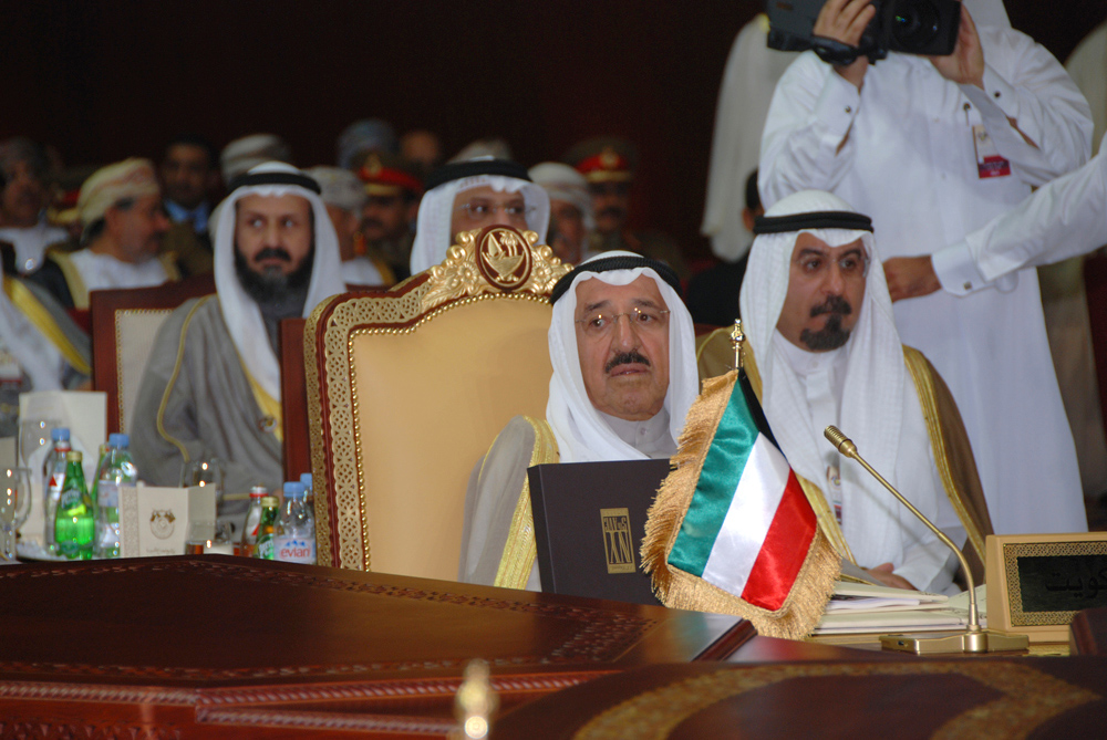 His Highness the Amir Sheikh Sabah Al-Ahmad Al-Jaber Al-Sabah participates in the 28th Gulf Cooperation Council (GCC) summit