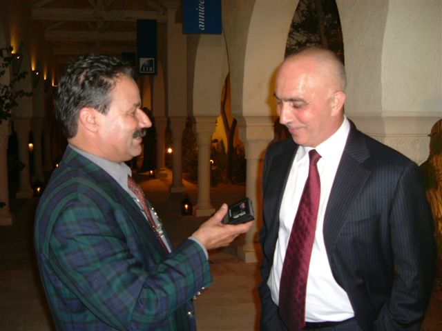 Managing Director of the Bahrain-based United Gulf Bank, Mas'oud Hayat talking to KUNA Tunis