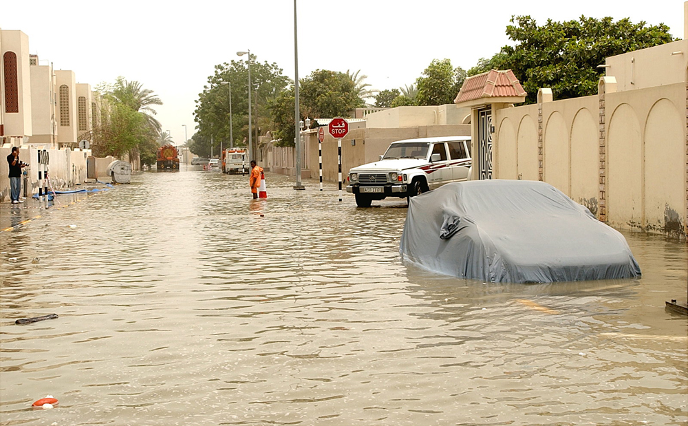 آثار اعصار جونو الذي ضرب سلطنة عمان