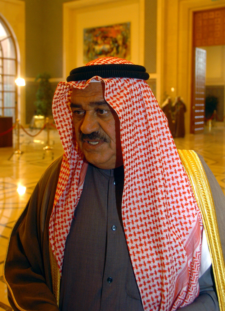 Kuwait's Finance Minister Mustafa Al-Shimali  speaking to KUNA