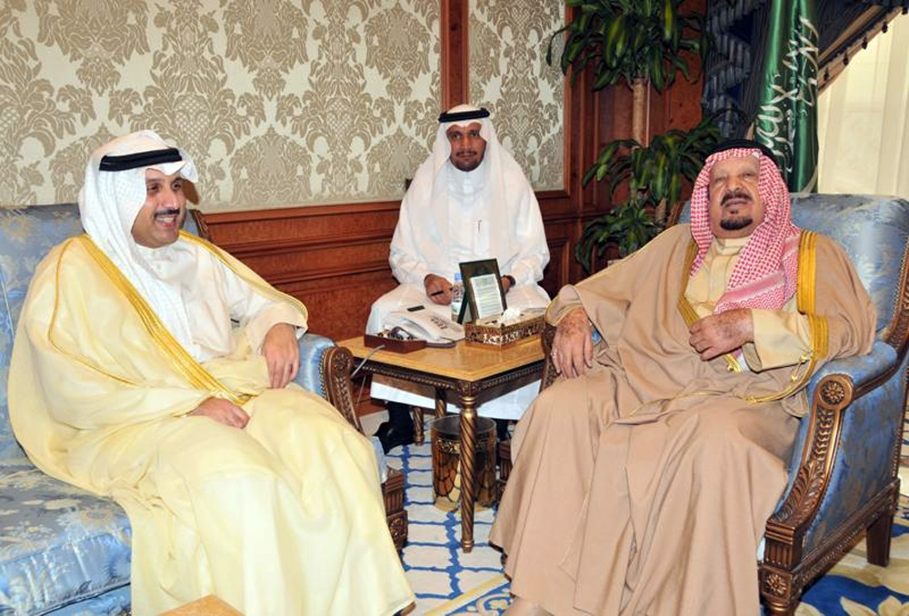 Prince Abdulrahman bin Abdulaziz receives Kuwait's Ambassador to Saudi