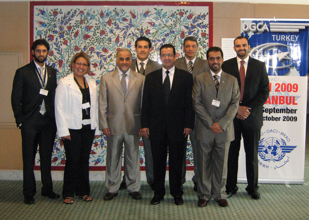 وفد دولة الكويت المشارك في مؤتمر مفاوضات الطيران المدني الدولي