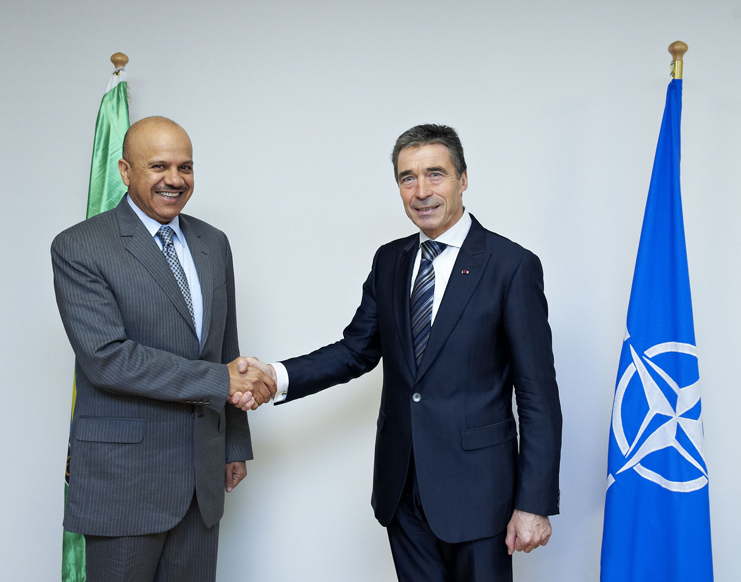 NATO Secretary General Anders Fogh Rasmussen, and the Secretary General of the Gulf Cooperation Council (GCC), Dr Adbullatif Al-Zayani