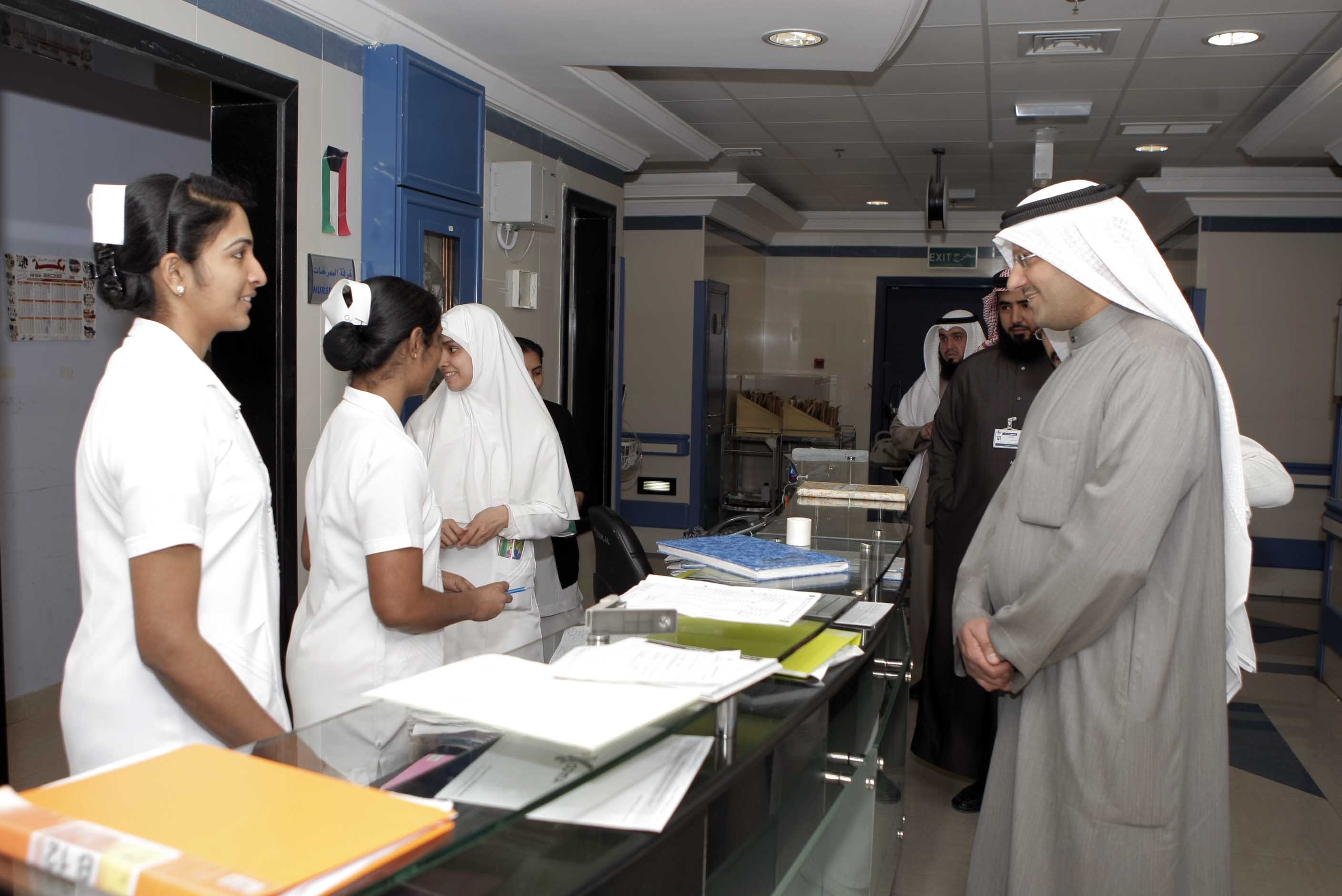 KUNA Health minister tours Adan Hospital