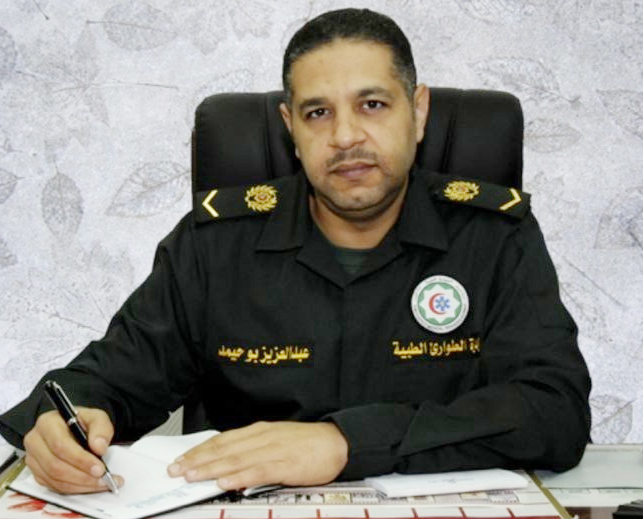 المنسق الاعلامي بادارة الطوارئ الطبية عبدالعزيز بوحيمد