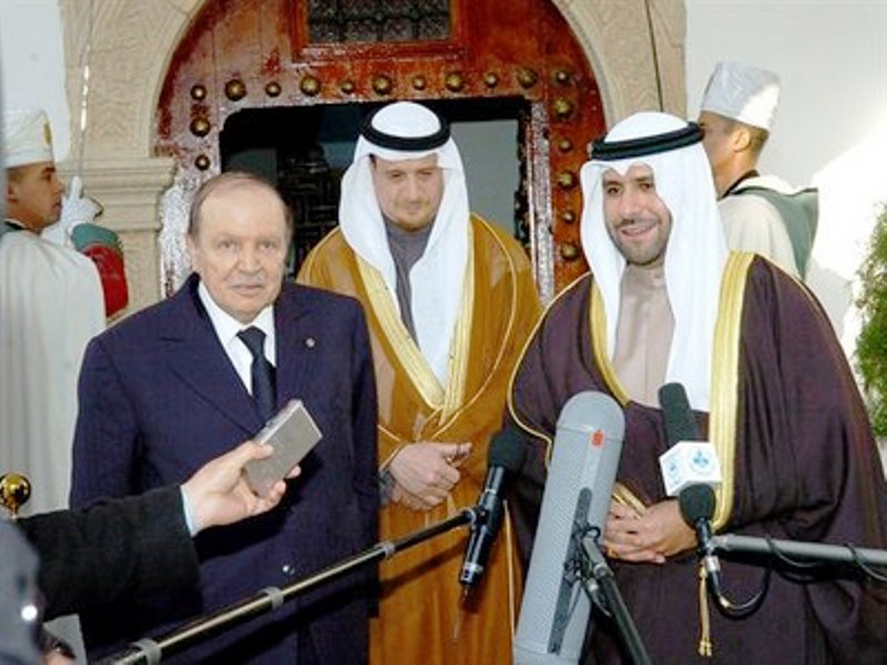 Board of Directors of Kuwait's KIPCO Asset Management (KAMCO) Sheikh Abdullah Nasser Al-Sabah with The Algerian Presedant Abdulaziz Bu-Tafliqa