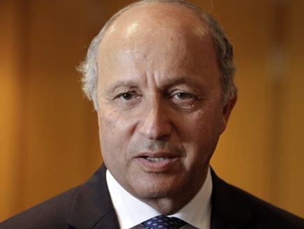 French Foreign Minister Laurent Fabius meets Union for the Mediterranean (UM) Chief