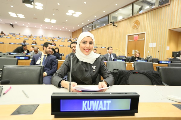 عضوة وفد دولة الكويت الدائم لدى الامم المتحدة المشارك في اجتماعات الدورة ال68 للجمعية العامة للأمم المتحدة مها سامي الكليب