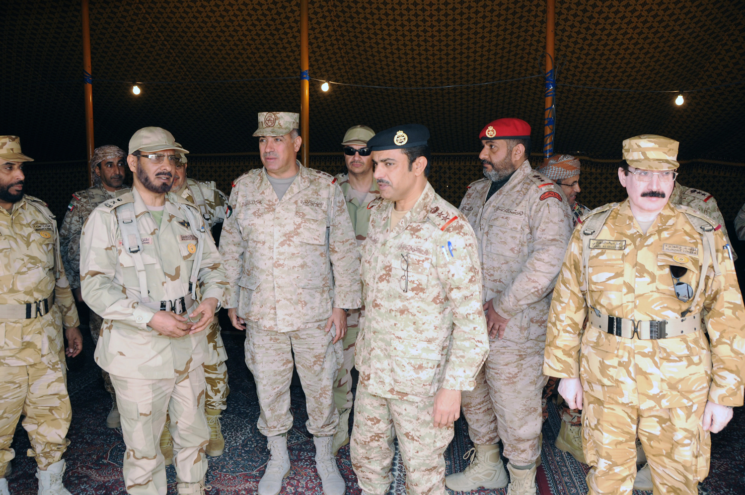 جانب من وصول قائد قوات درع الجزيرة المشتركة اللواء الركن مطلق بن سالم الازيمع