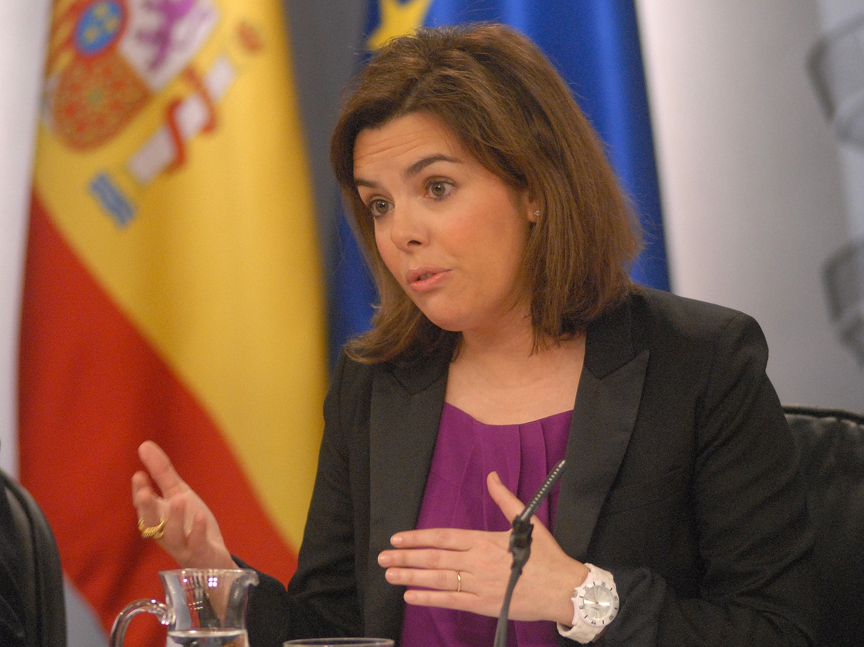 Spanish Deputy Prime Minister Soraya Sayneth de Santamaria