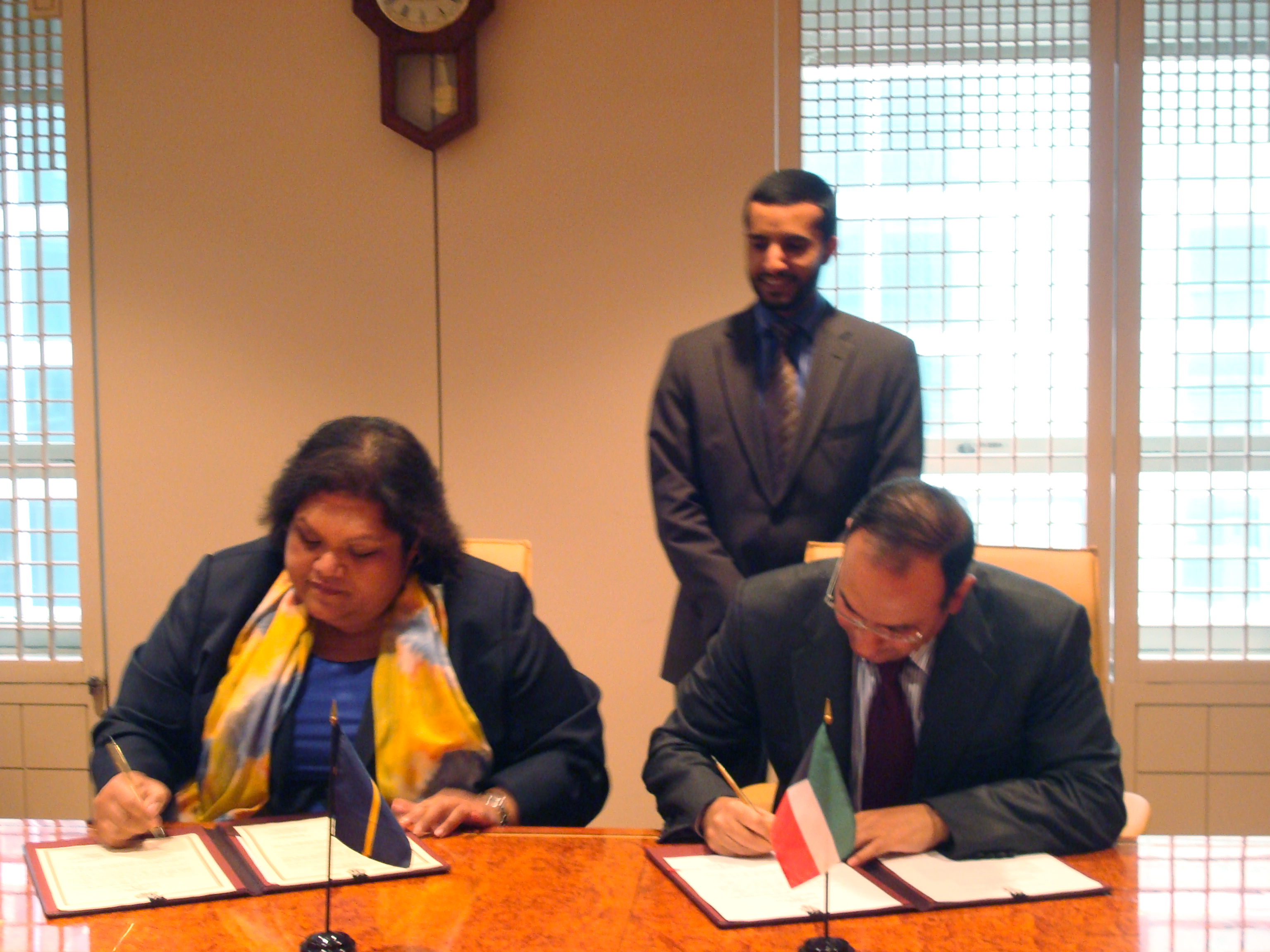 the permanent delegate of Kuwait at the UN, Ambassador Mansour Ayyad Al-Otaibi