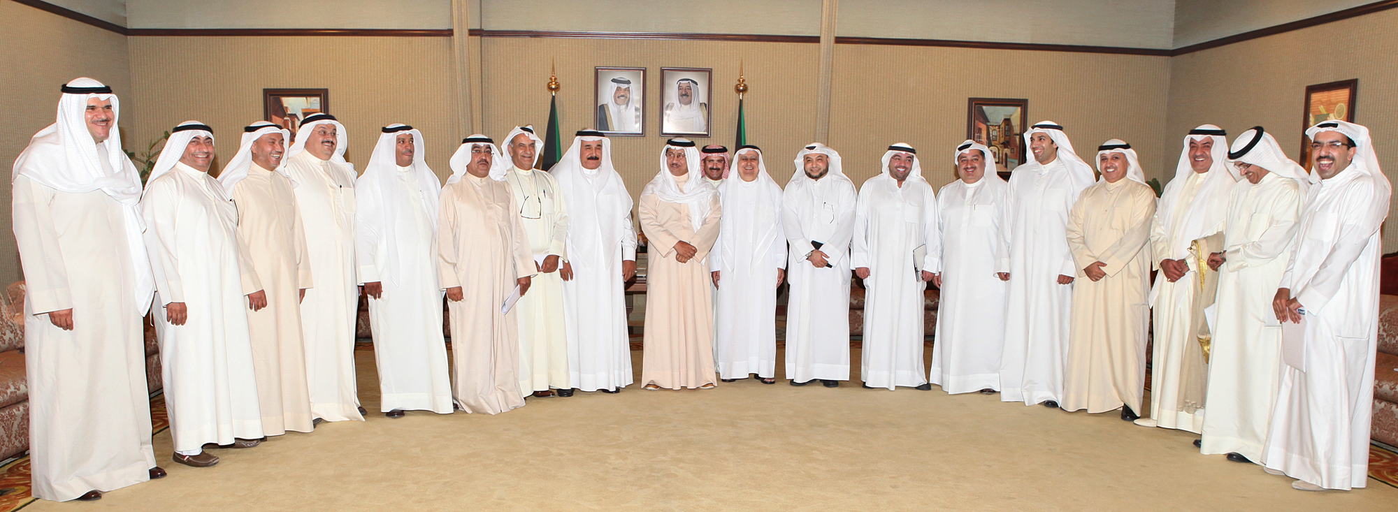 HH the Prime Minister Sheikh Jaber Al-Mubarak Al-Hamad Al-Sabah during his meeting with chief editors of Kuwaiti press