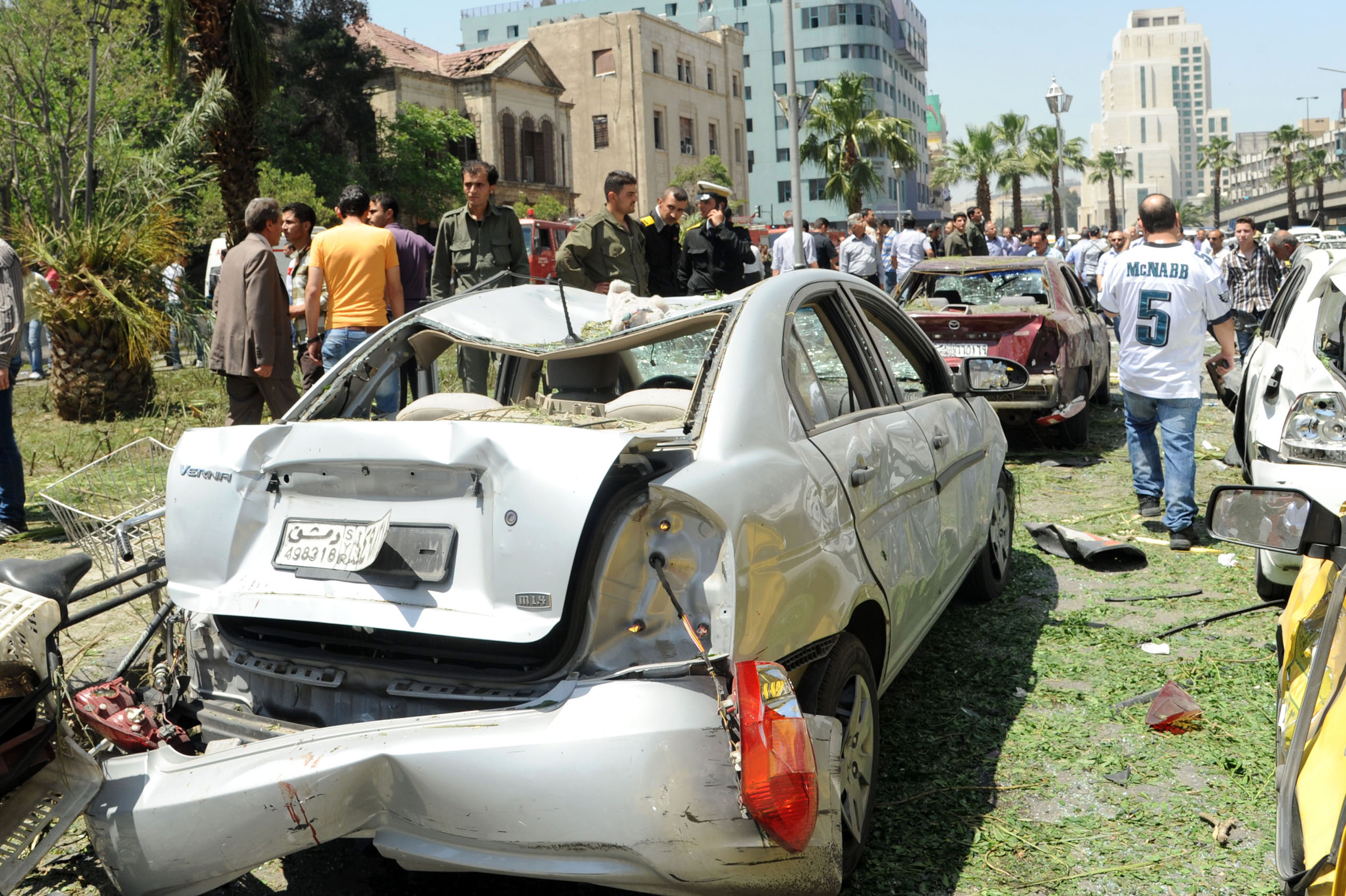 تفجير في منطقة المرجة في دمشق