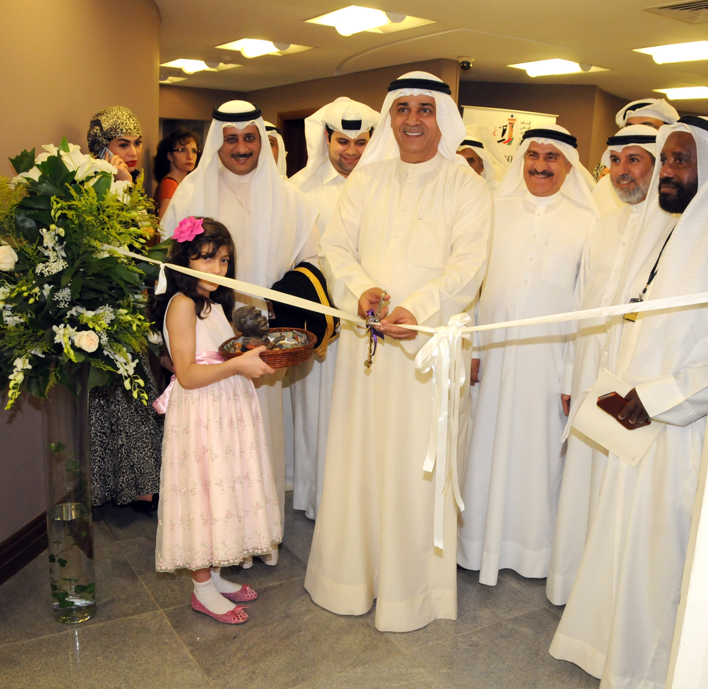 (NCCAL) secretary general Ali Al-Yoha during his visit at the exhibition of currency and postage stamps in the State of Kuwait