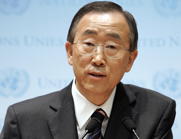 السكرتير العام للأمم المتحدة بان كي مون