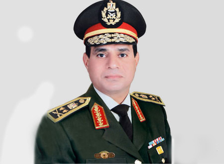 القائد العام للقوات المسلحة المصرية ووزير الدفاع والانتاج الحربي الفريق اول عبدالفتاح السيسي