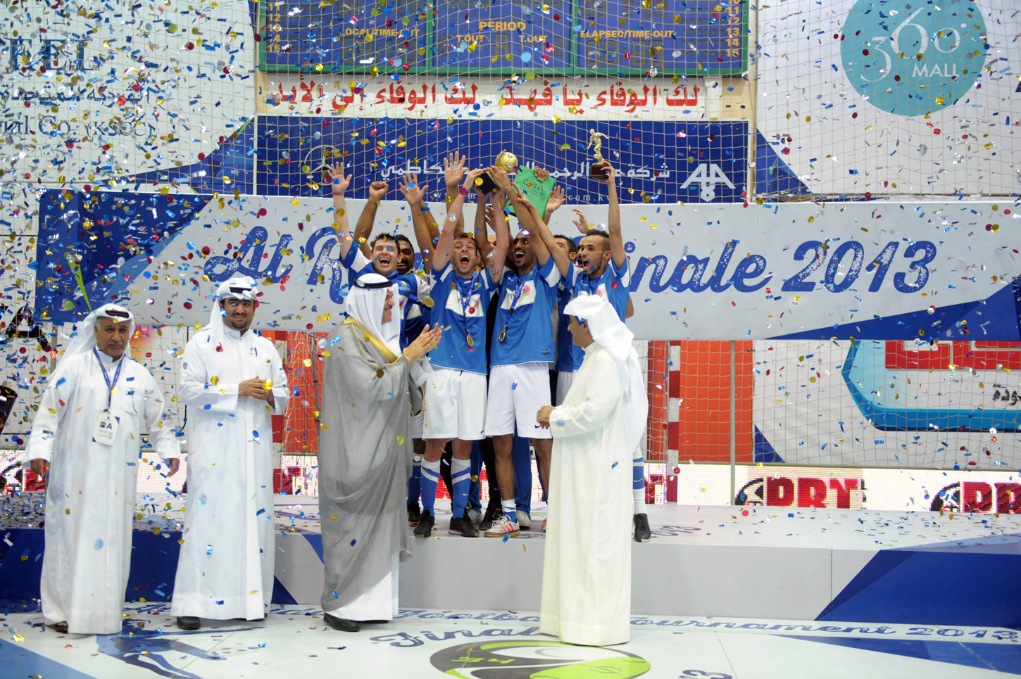 Blues Futsal Team wins Al-Roudan championship title