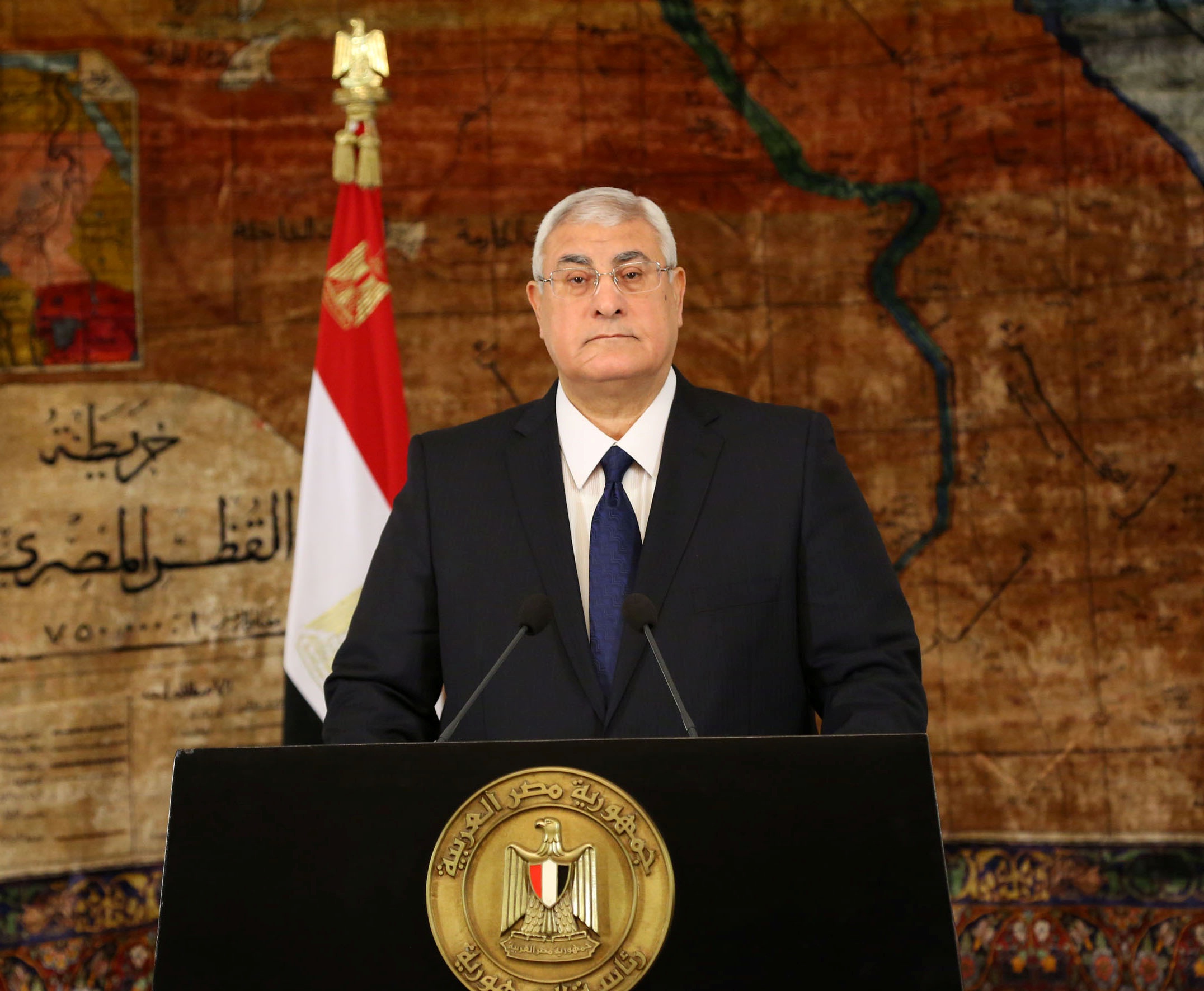الرئيس المصري المؤقت عدلي منصور