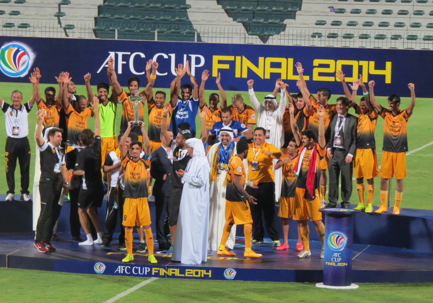 Kuwait's Qadsia were crowned 2014 AFC Cup champions