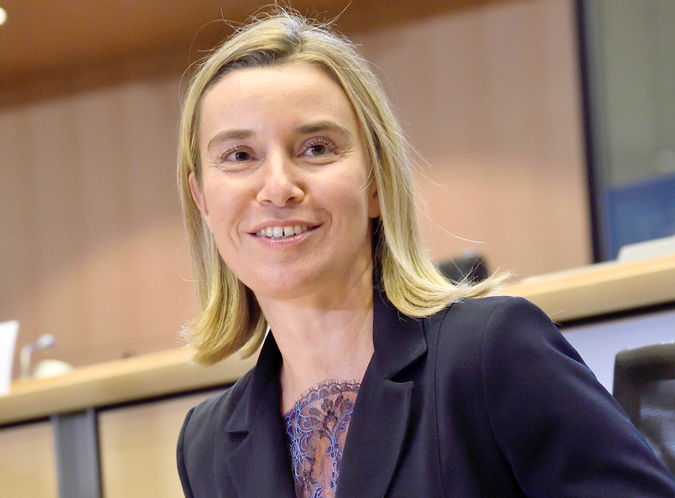 The EU High Representative designate Federica Mogherini 