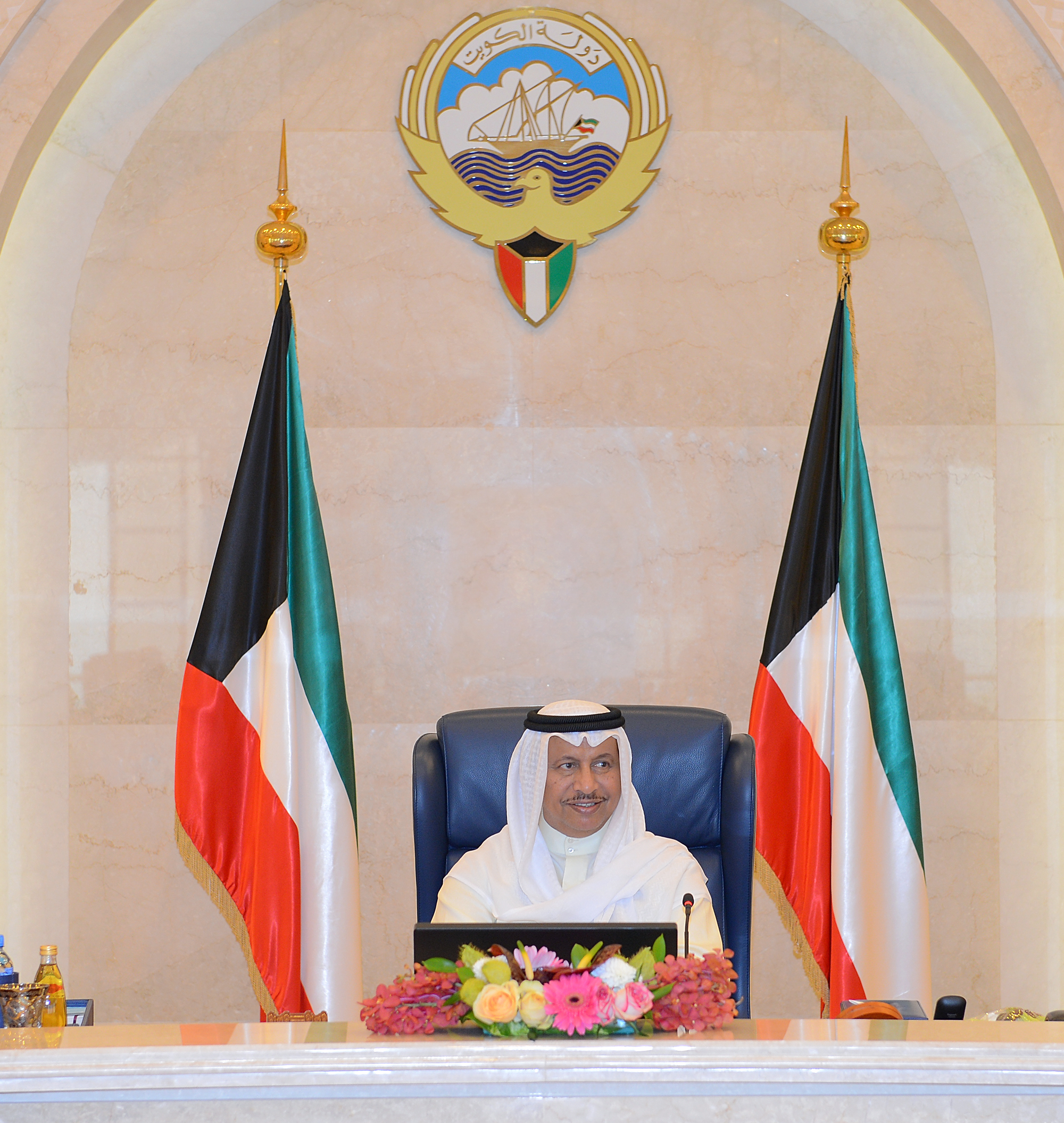 HH the Prime Minister Sheikh Jaber Mubarak Al-Hamad Al-Sabah chairs the meeting