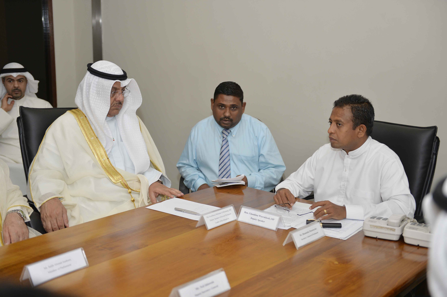 Deputy National Assembly Speaker MP Mubarak Al-Khurainij met with his Sri Lankan counterpart Chandima
